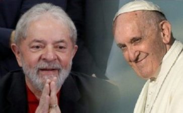 LULA COM O PAPA FRANCISCO