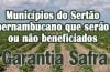 Garantia Safra 2018/2019 Sertão de Pernambuco