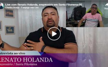 Live de Renato Holanda tem grande sucesso de público e repercussão