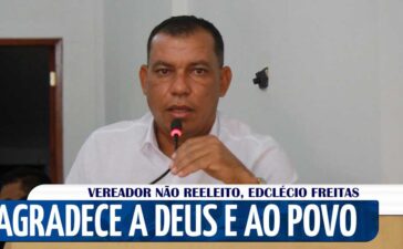 Vídeo: Com discurso emocionado Edclécio Freitas conclui seu mandato na Câmara Municipal