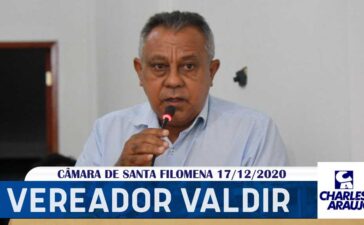 Vídeo: Vereador Valdir Teixeira na última sessão da Câmara 2020