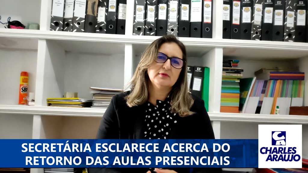 Secretária de Educação de Santa Filomena fala de volta às aulas presenciais; vídeo