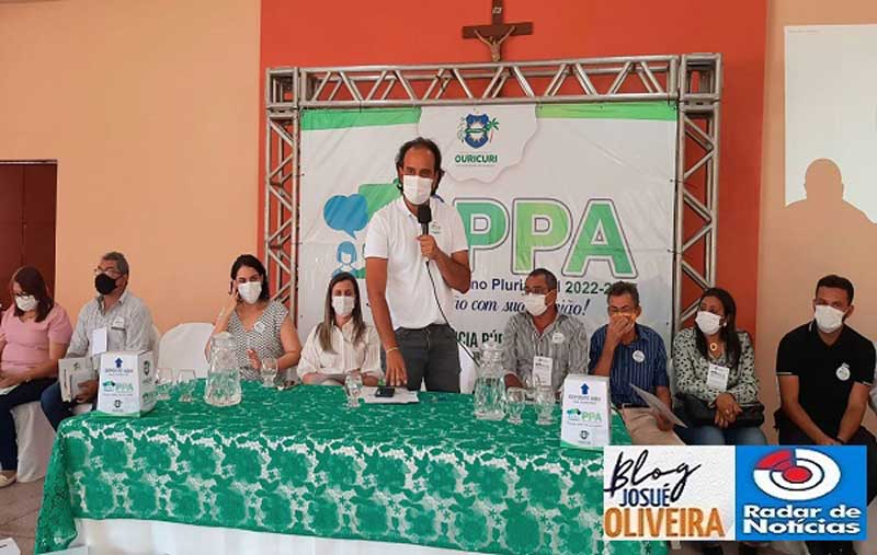 Prefeito Ricardo Ramos discute PPA 2022/2025 com a sociedade ouricuriense