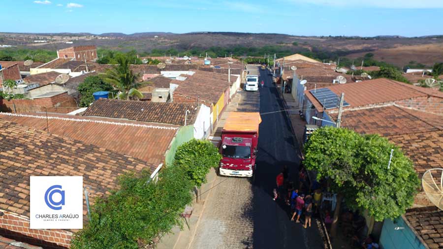 Veja o registro especial do primeiro dia de asfalto da Rua São Luiz em Santa Filomena