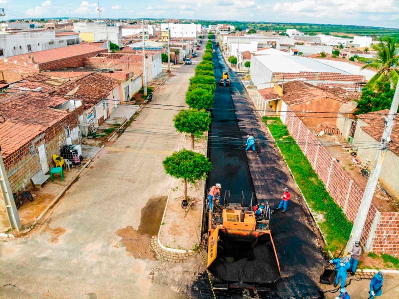 Prefeitura de Dormentes avança na requalificação asfáltica de ruas da cidade