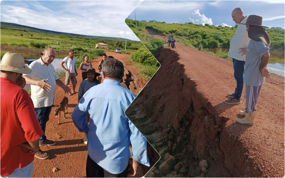 Prefeito Gildevan visita Sítio Luzia e se compromete a recuperar açude público