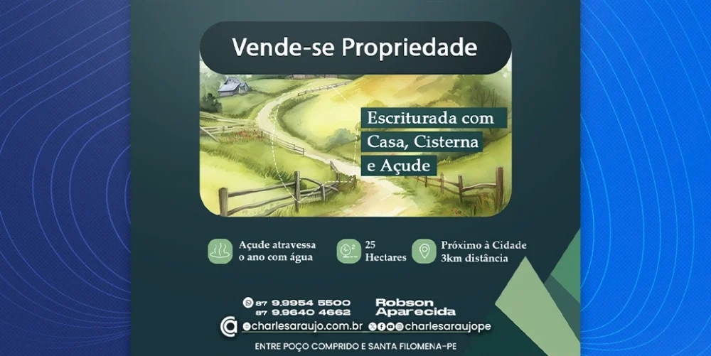 Propriedade à venda em Santa Filomena-PE: Uma oportunidade imperdível!