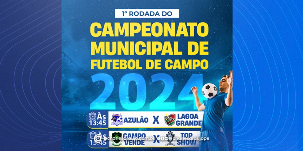 Santa Filomena dá início ao Campeonato Municipal de Futebol de Campo 2024 neste domingo