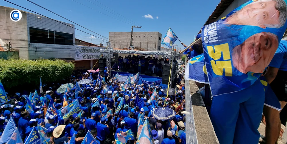 Gildevan Melo e Rivaldino Reis realizam a maior caminhada e comício da história de Santa Filomena (PE)