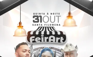 Feirart de Outubro: Cultura, gastronomia e música nesta quinta, 31/10