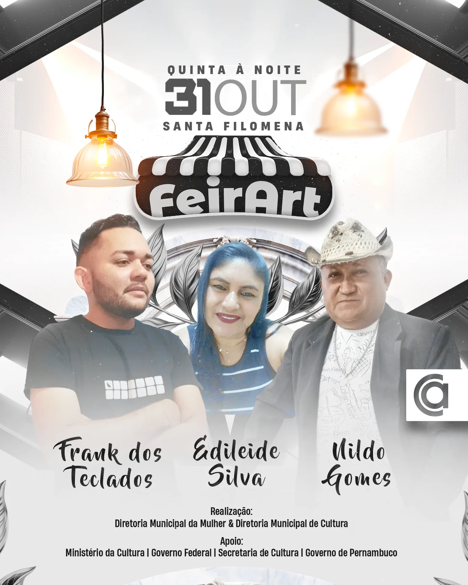 Feirart de Outubro: Cultura, gastronomia e música nesta quinta, 31/10