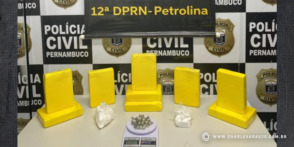 Polícia Civil apreende mais de 10kg de cocaína em operação no bairro São Gonçalo, Petrolina