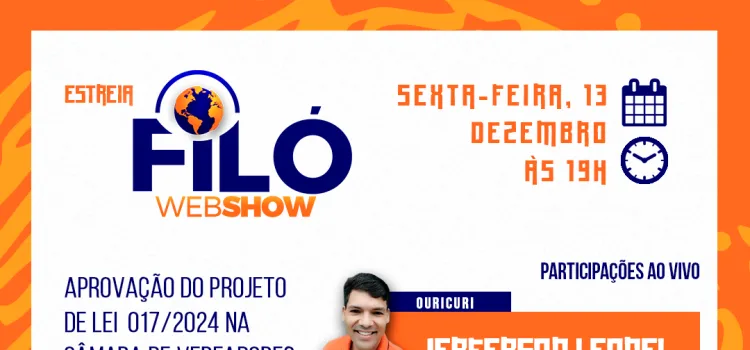 Estreia do Filó WebShow debate o futuro do esporte em Ouricuri