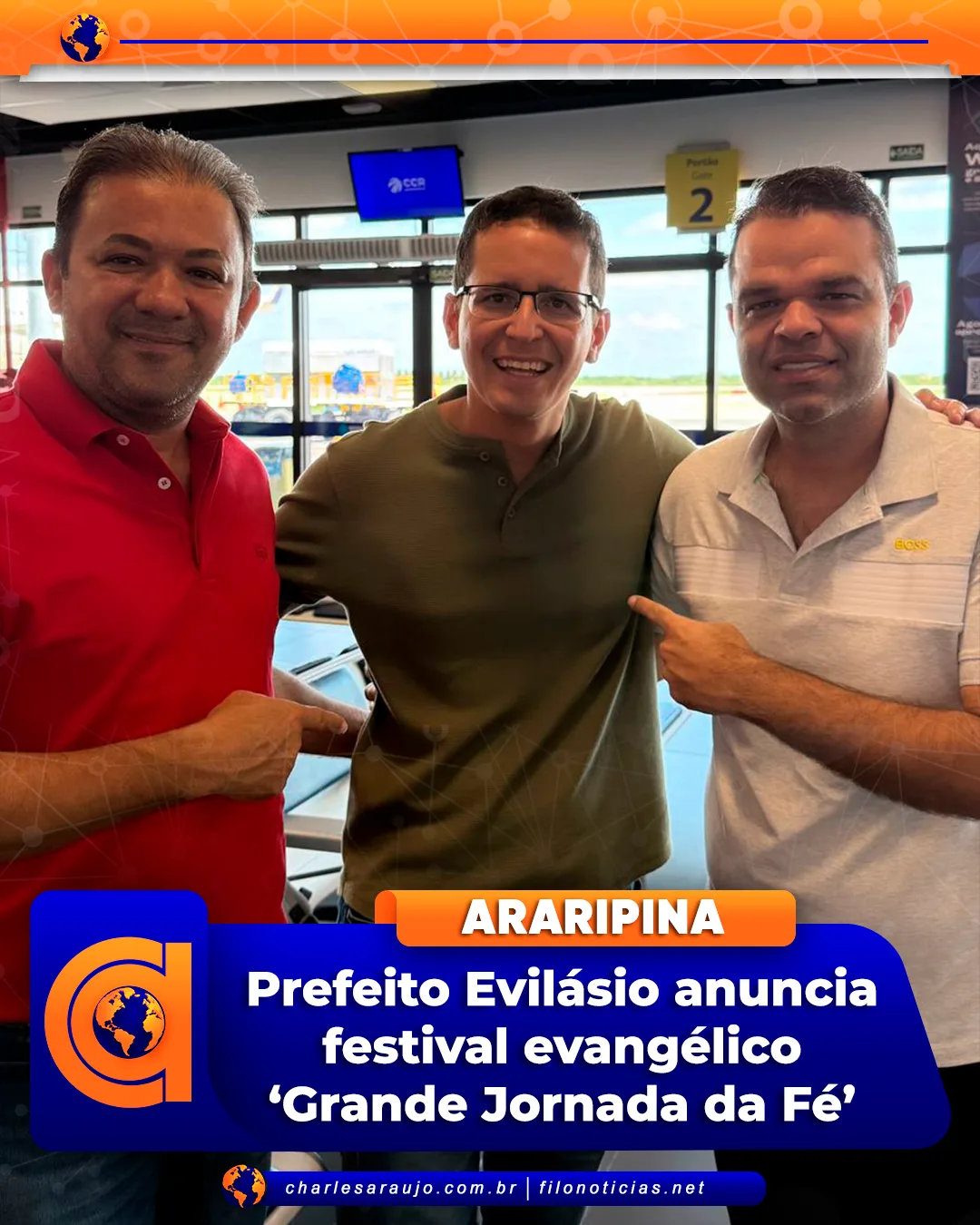 Prefeito Evilásio anuncia festival evangélico ‘Grande Jornada da Fé’ em Araripina