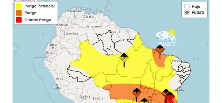 Chuvas vão aumentar muito no Brasil: INMET emite avisos de chuvas intensas em 19 estados, incluindo alerta vermelho