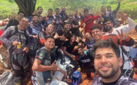 Adrenalina sobre duas rodas: 6º Trilhão dos Amigos reúne mais de 280 motociclistas