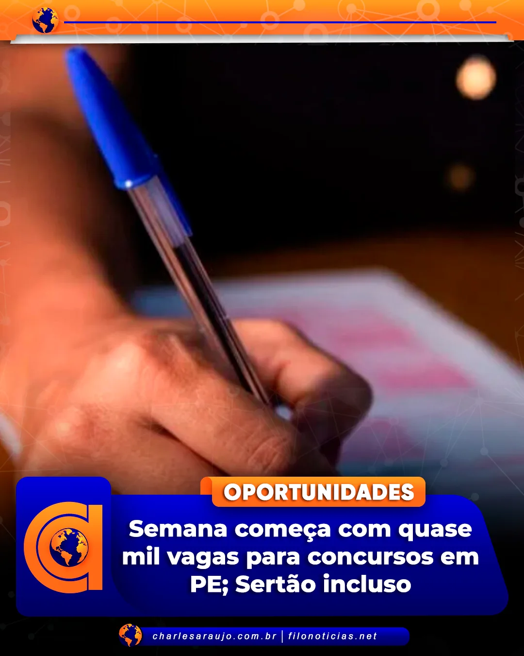 Semana começa com quase mil vagas para concursos em PE; Sertão incluso