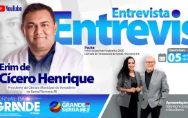 Entrevista com o presidente da Câmara de Santa Filomena, Erim de Cícero Henrique; ao vivo, 12/02 às 12h